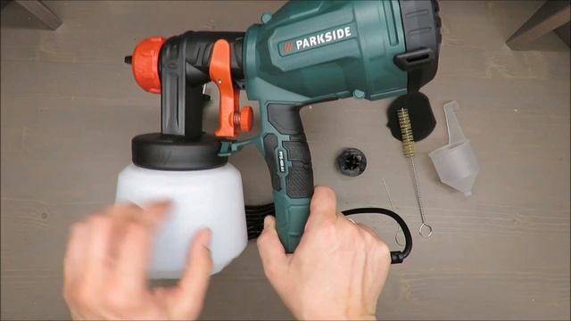 Parkside Paint Sprayer PFS 400 A1 REVIEW (Lidl 800 900 ml 400W) смотреть онлайн