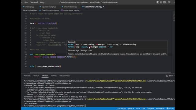 Ejercicio 8 - BestPractices Codewars - Python смотреть онлайн