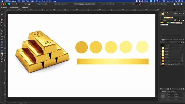 How to create Golden text in Affinity Designer смотреть онлайн