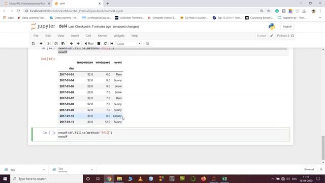 Handle Missing values, fillna , dropna, interpolate in Pandas | Lesson - 4 | Pandas смотреть онлайн