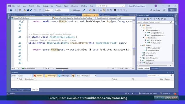 Create a Small Blog in Blazor - Part 3 - Build Entity Framework Queries смотреть онлайн