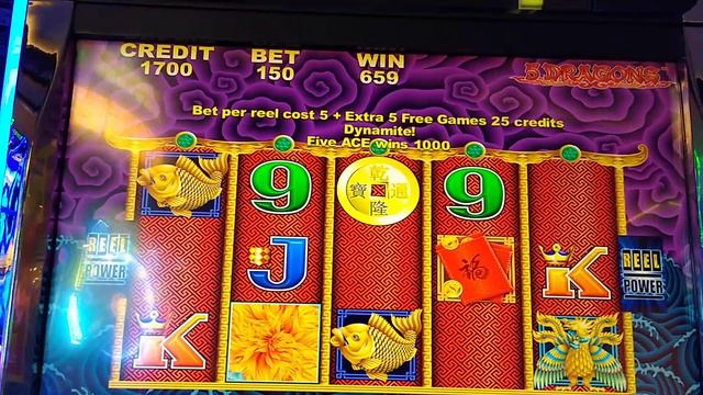 LoneWulfRick # 307 - ORIGINAL 5 DRAGONS SLOT MACHINE - LIVE PLAY, 2 BONUSES смотреть онлайн