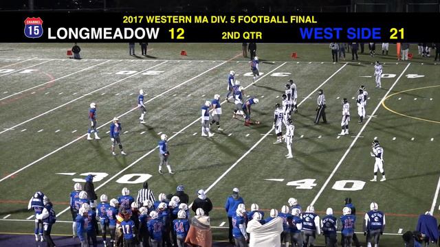WEST SIDE GRIDIRON - (WMASS DIV. 5 FINALS) West Springfield vs. Longmeadow 11-10-2017 смотреть онлайн