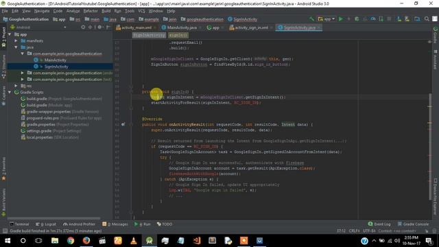 Google Authentication using Firebase смотреть онлайн