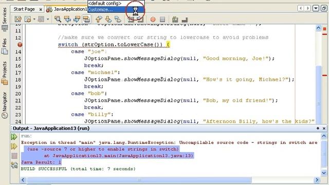 JAVA - Lesson 7 - using switch Part 2 (comparing strings) смотреть онлайн