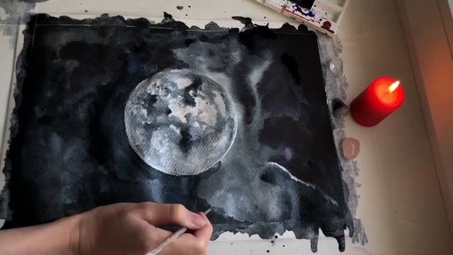 ART-процесс #7: Путешествие по Вселенной. WATERCOLORS MOON смотреть онлайн