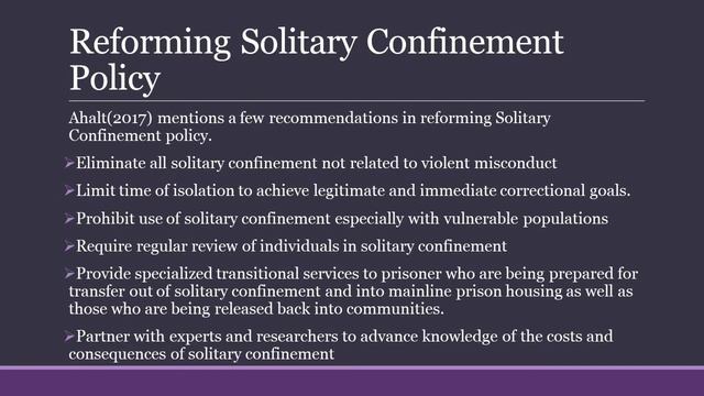 Solitary Confinement Final Presentation смотреть онлайн