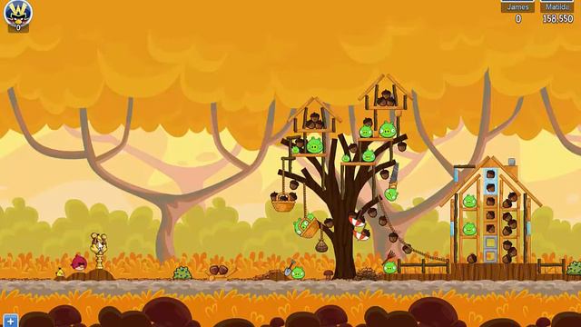Angry Birds Friends Week 227a Autumn Harvest 2/4 Levels 1-6 on September 22nd, 2016 962,324pts смотреть онлайн