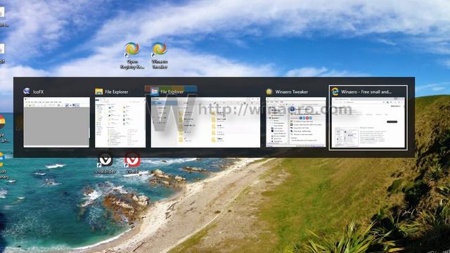Close App from Alt+Tab dialog in Windows 10 by Winaero.com смотреть онлайн