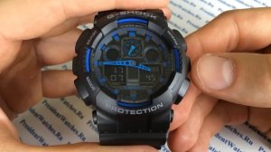 Инструкция по настройке часов Casio G-SHOCK GA-100-1A2ER - видео G-SHOCK  от Watch-Forum.RU