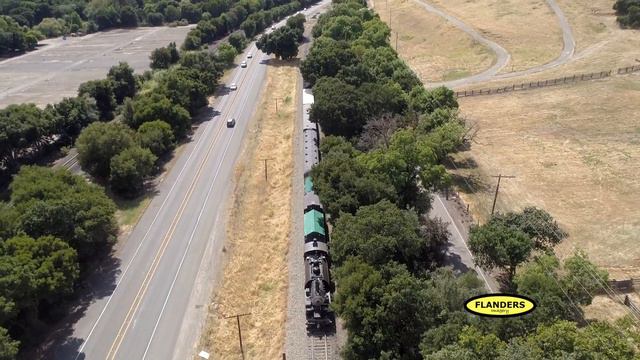 Steam Engine Clover Valley Lumber Co. #4 Leave Sunol Station. смотреть онлайн