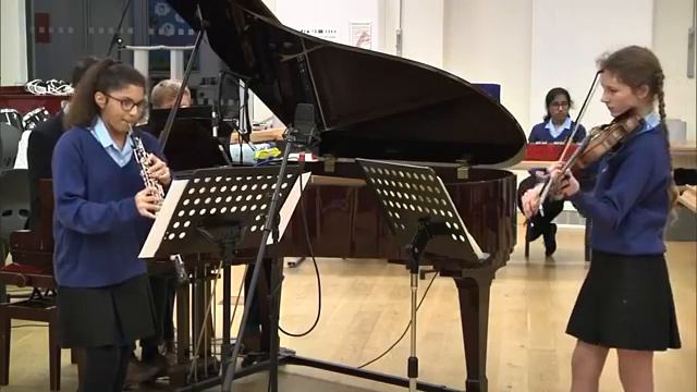 WHS Autumn Concert Live: Concerto for violin and oboe, by Bach, performed by Hannah & Katie смотреть онлайн
