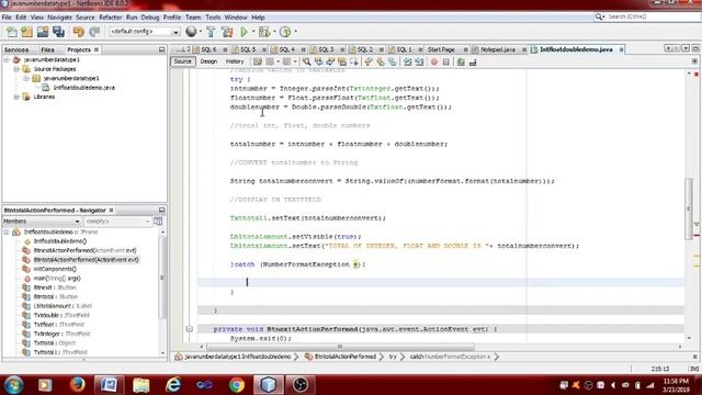 java swing integer float double data type tutorial demo in netbeans 6 смотреть онлайн
