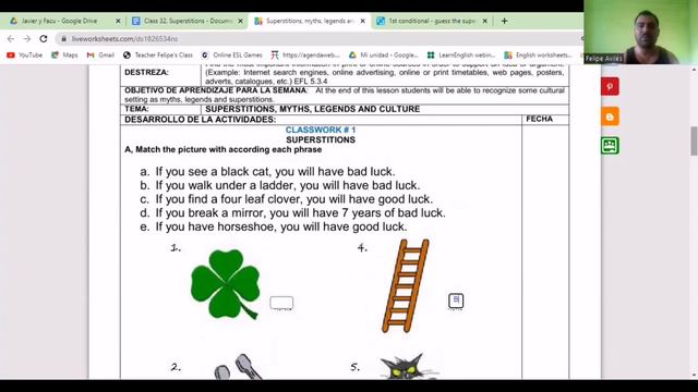 Superstitions. First Conditional. Games And Interactive Worksheet.
