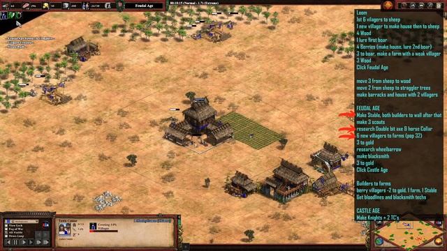 AOE2 Chinese Build Order | Scouts into Knights 23 Population смотреть онлайн
