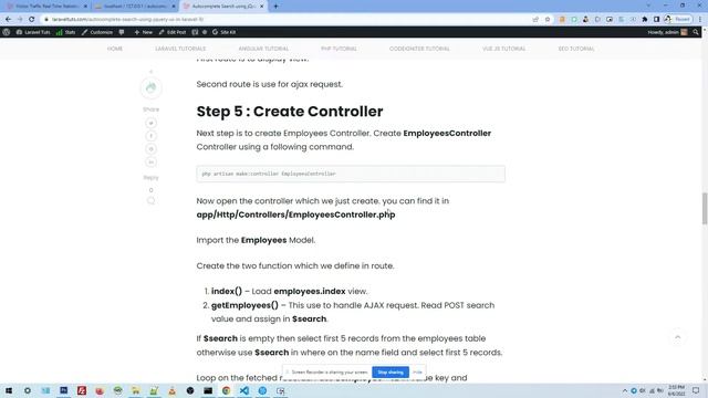 Autocomplete Search using jQuery UI in Laravel 9 смотреть онлайн