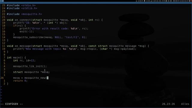 Write a MQTT Subscriber in C with mosquitto lib смотреть онлайн