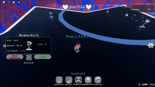 No Hit Asriel Dreemur (Undertale Tower Defense смотреть онлайн