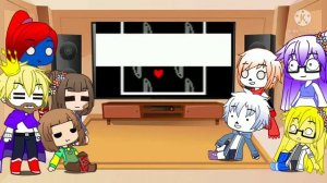 undertale react to bad time trio/андертейл реакция на bad time trio/