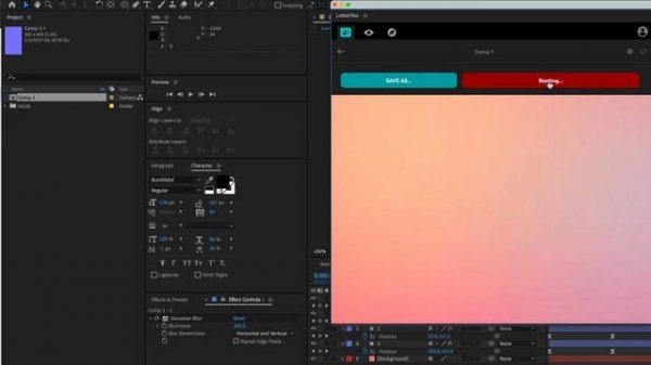 How to Create a Mesh Gradient Lottie Animation in Adobe After Effects & Export to Figma