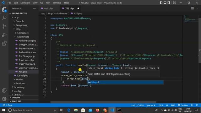 XSS (Cross-Site Scripting) Protection In Laravel In Hindi | Laravel XSS Protection смотреть онлайн