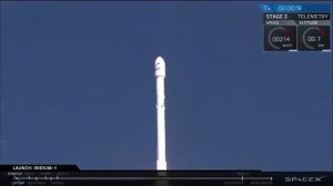Удачный взлет ракеты! SpaceX Falcon 9 (Iridium NEXT)