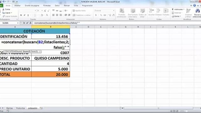 función CONCATENAR excel 2010 con buscarv смотреть онлайн