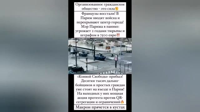 Протесты в Париже, Макрон в шоке... смотреть онлайн