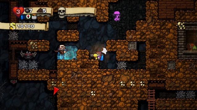 Пытаемся заиметь Ankh в игре Spelunky смотреть онлайн