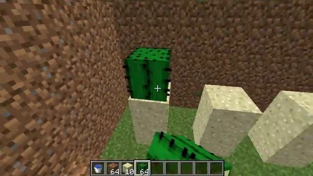 Автоматическая ферма кактусов (туториал) | Minecraft смотреть онлайн