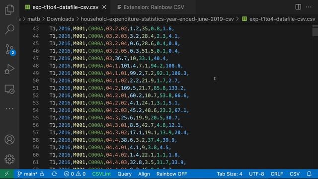 VS Code tips — The Rainbow CSV extension смотреть онлайн