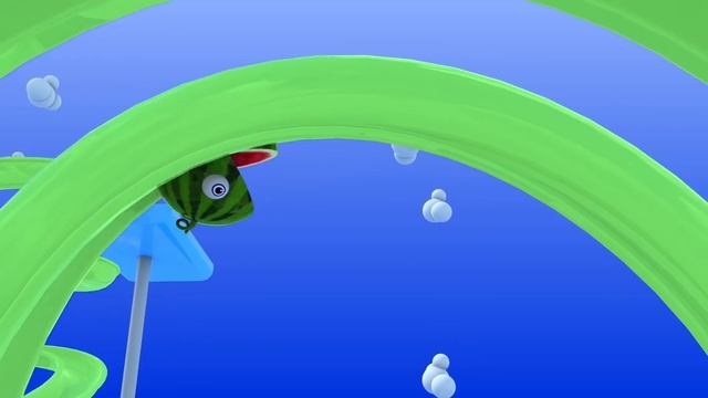 Learn Colors with PACMAN and Bunny Mold M&M Farm Watermelon Surprise Toy Street Vehicle for Kid смотреть онлайн