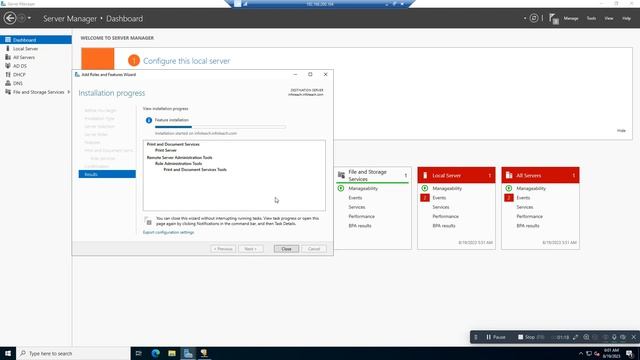 Print Server Role in Windows Server 2022 смотреть онлайн