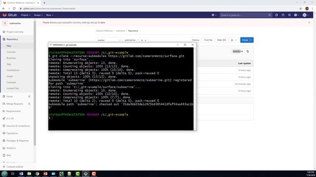 git submodule update example смотреть онлайн