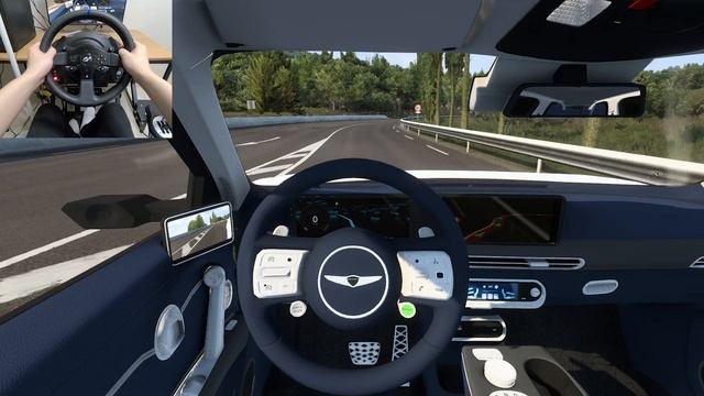 Euro Truck Simulator 2 - Genesis GV60 | Electric Car [Steering Wheel Gameplay]