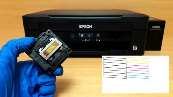 Восстановление печатающей головки EPSON. Как снять, чем промыть.
