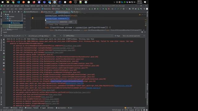 1-31 Fetching a JSON news feed (code walkthrough part 1) смотреть онлайн