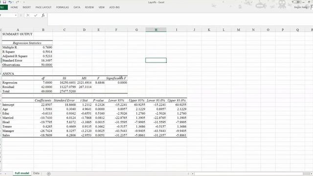 How to use Excel to do the backward Elimination to find the best model смотреть онлайн