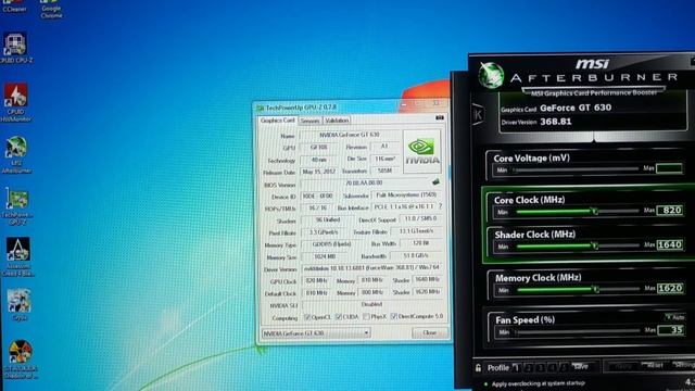 Как разогнать видеокарту GT 630 MSI Afterburner смотреть онлайн