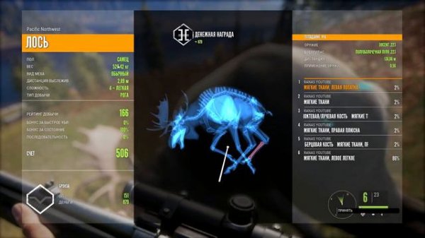 theHunter call of the wild #8 - Охота на лося и зубра с винтовкой Docent 223