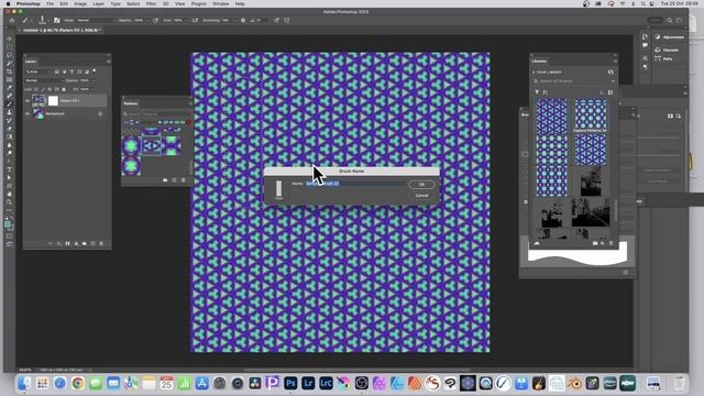 Photoshop 2023 : HOW-TO Define Amazing Brushes Using Patterns And Libraries смотреть онлайн