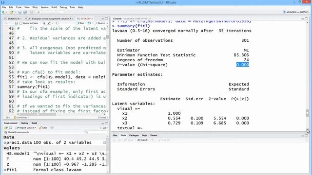Confirmatory Factor Analysis (SEM with lavaan) смотреть онлайн