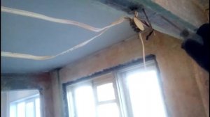 Панельный дом  Проводка от застройщика 2