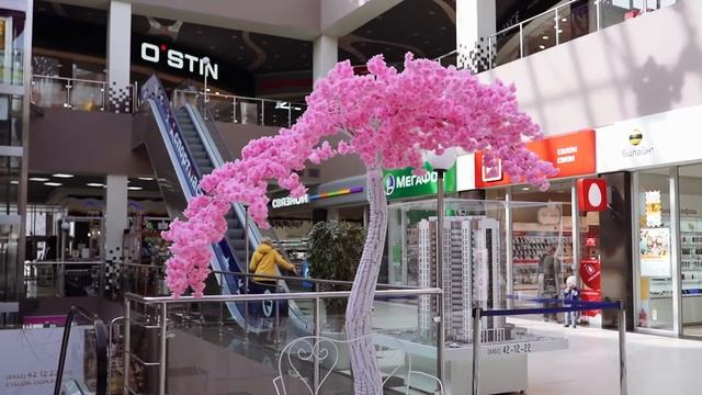 Сакура - оформление торгового центра Лазурный смотреть онлайн