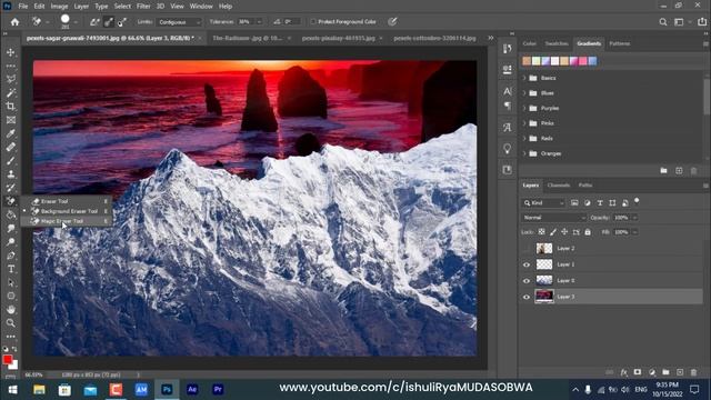 TWIGE PHOTOSHOP: [ISOMO RYA 9] - Uburyo bwo gukoresha ERASER TOOL ushaka gusiba ibyo udashaka смотреть онлайн