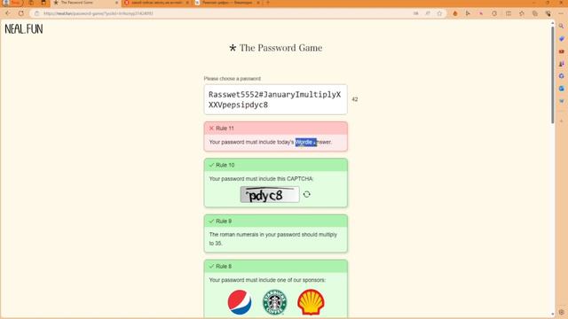 Ты НИКОГДА не сможешь придумать пароль! | Password Game...