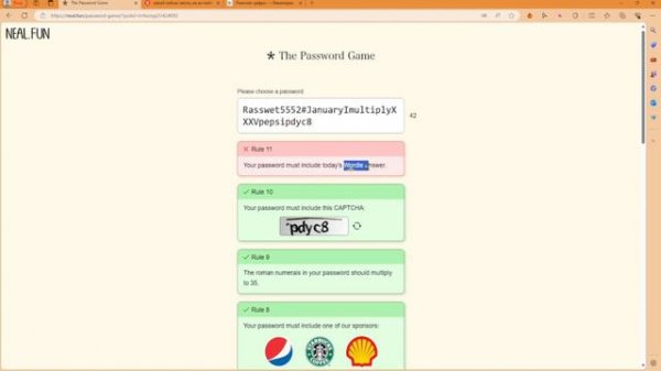 Ты НИКОГДА не сможешь придумать пароль! | Password game...