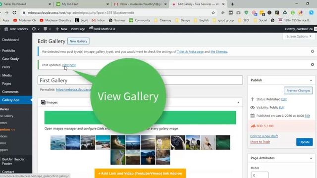 How to Create a Images Gallery in wordpress 2020 смотреть онлайн