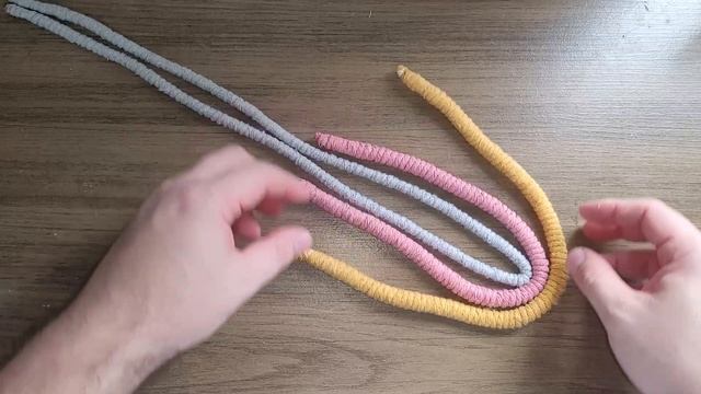 Colar de cordão passo a passo - Maxi colar c/ cordão embalado - tutorial fácil macramê e arte têxti смотреть онлайн