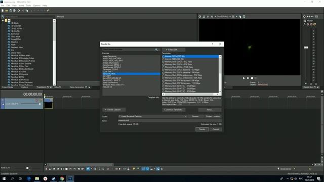 Правильная настройка рендера MAGIX Vegas Pro 16 смотреть онлайн